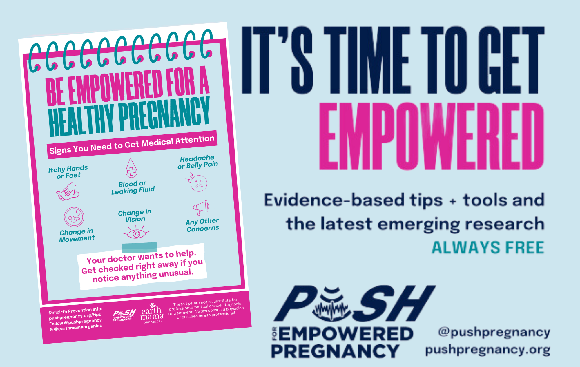 PUSH for Empowered Pregnancy — half page ad in the gala eJournal